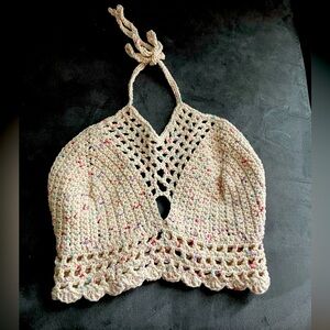 Hand crocheted top